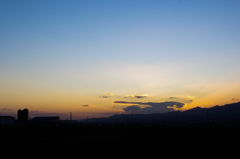 田舎の夕暮れ2