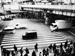 歩道橋からの客観