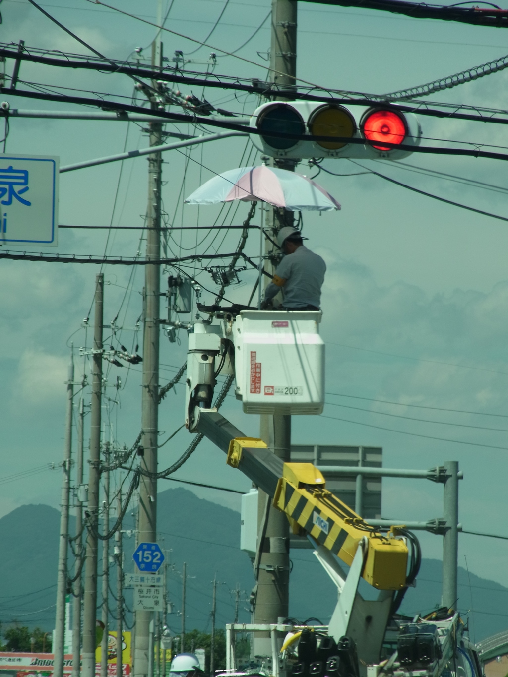 メルヘンパラソル工事現場