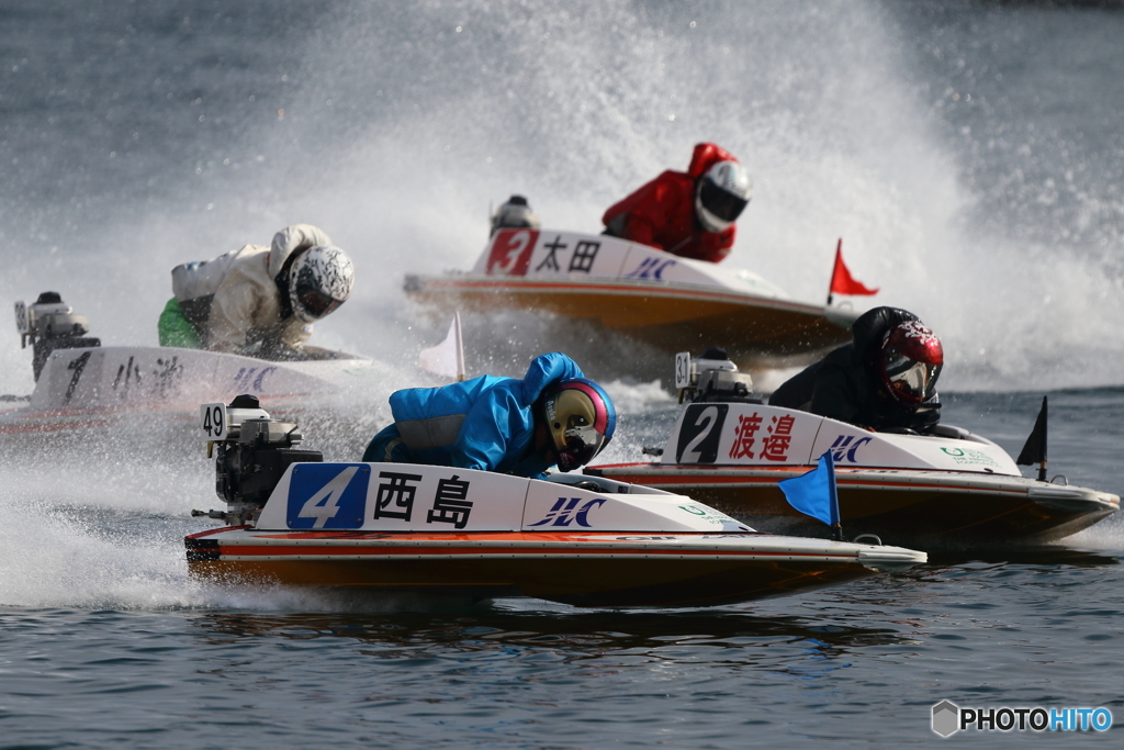 西島選手、１着でした～。