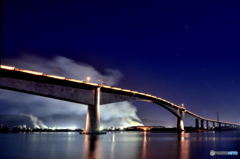 夜のベタ踏み大橋