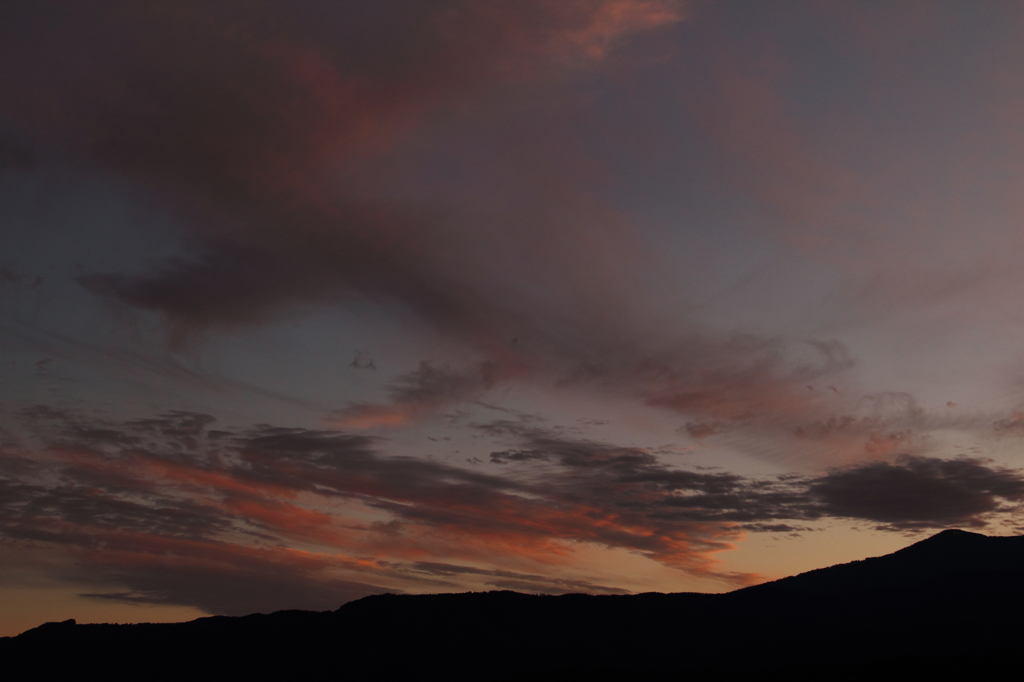 御嶽山夕焼け