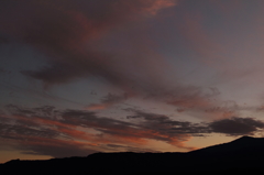 御嶽山夕焼け
