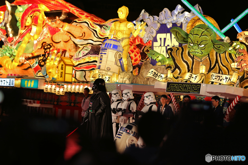 青森ねぶた祭り スターウォーズねぶた ダースベーダー参戦 By なまずん Id 写真共有サイト Photohito