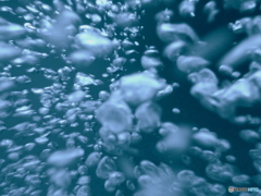 気泡の中で