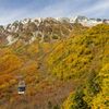 雪の立山と紅葉の大観峰