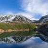 雪の立山とみくりが池