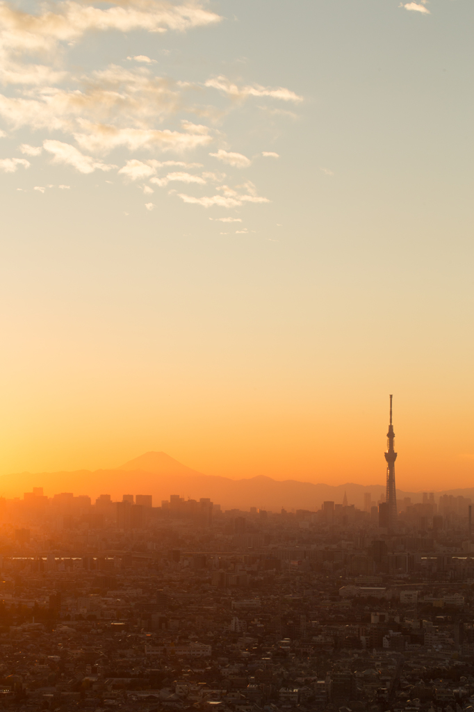 夕焼けの街