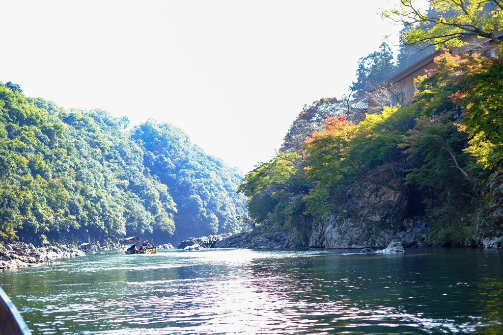 嵐山到着