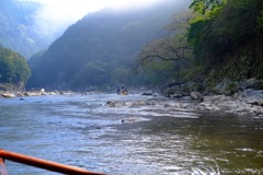 保津川下り 中盤