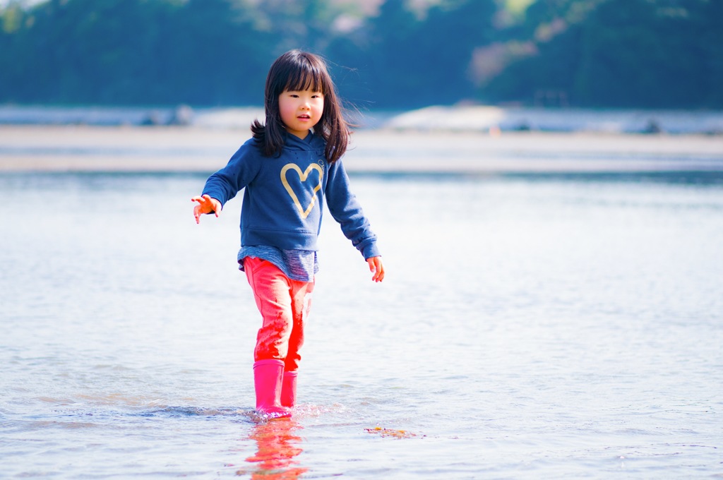 大きな水たまり♪