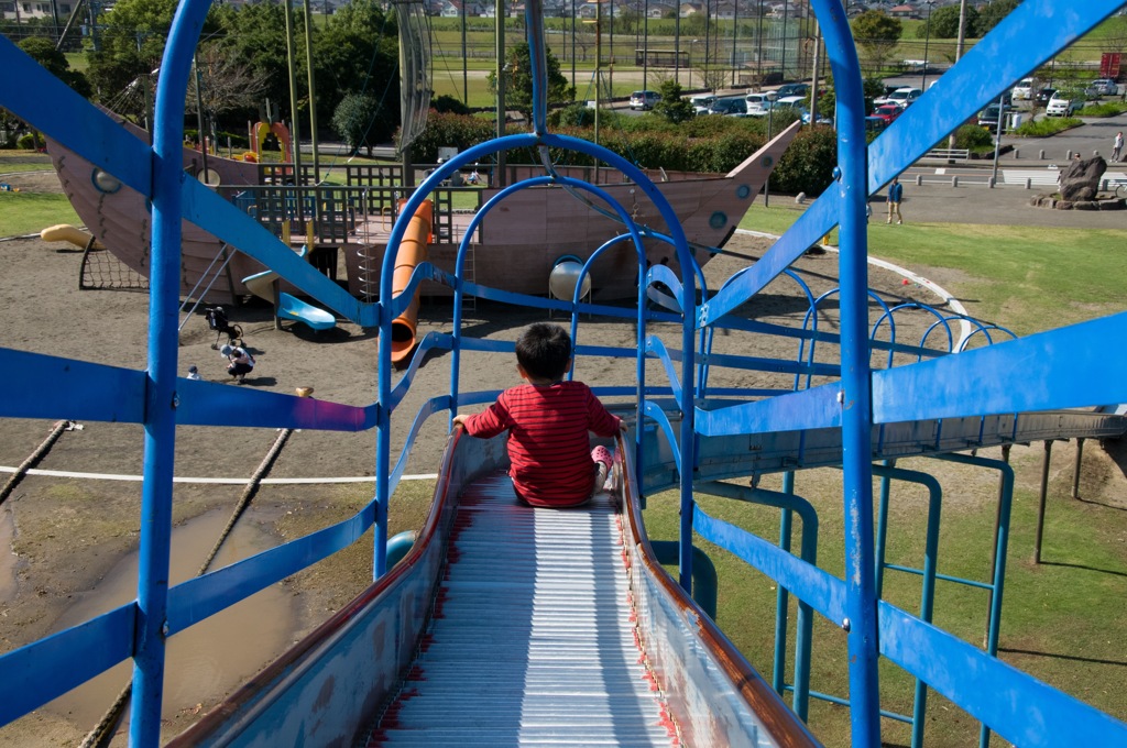 振り返らない息子