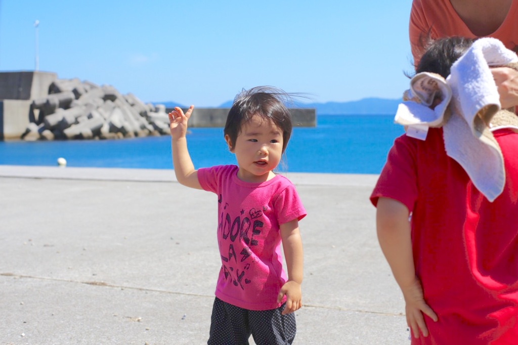 今度は一番奥の防波堤よ！