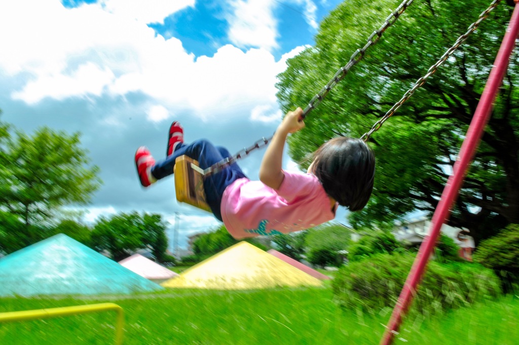 夏空に向かって