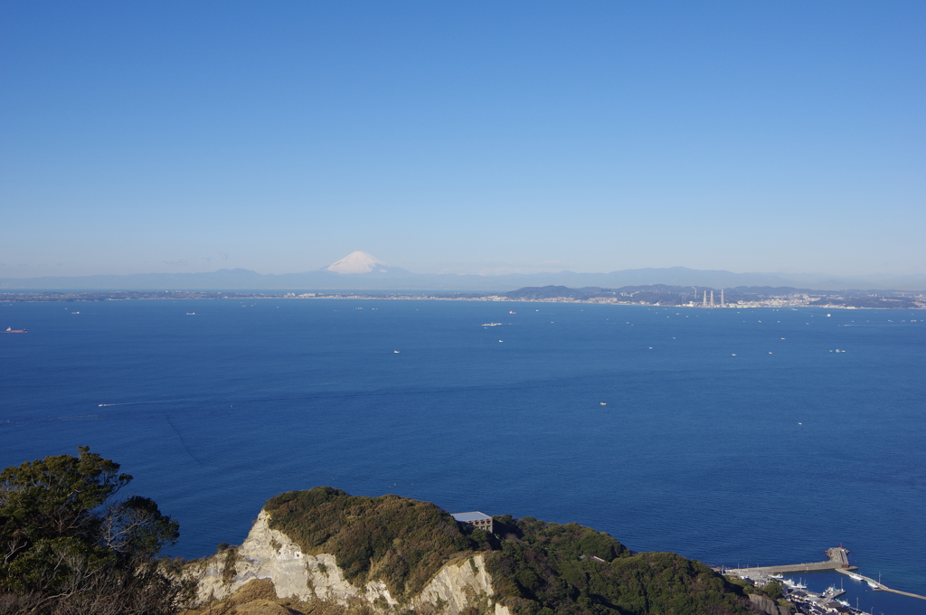 鋸山から