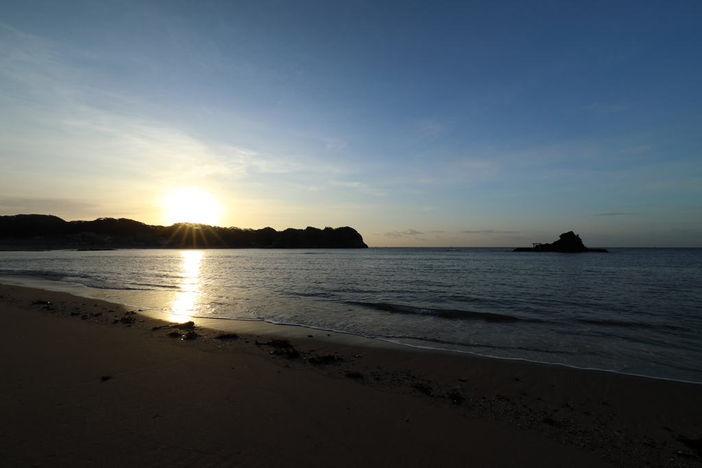 守谷海岸の朝陽