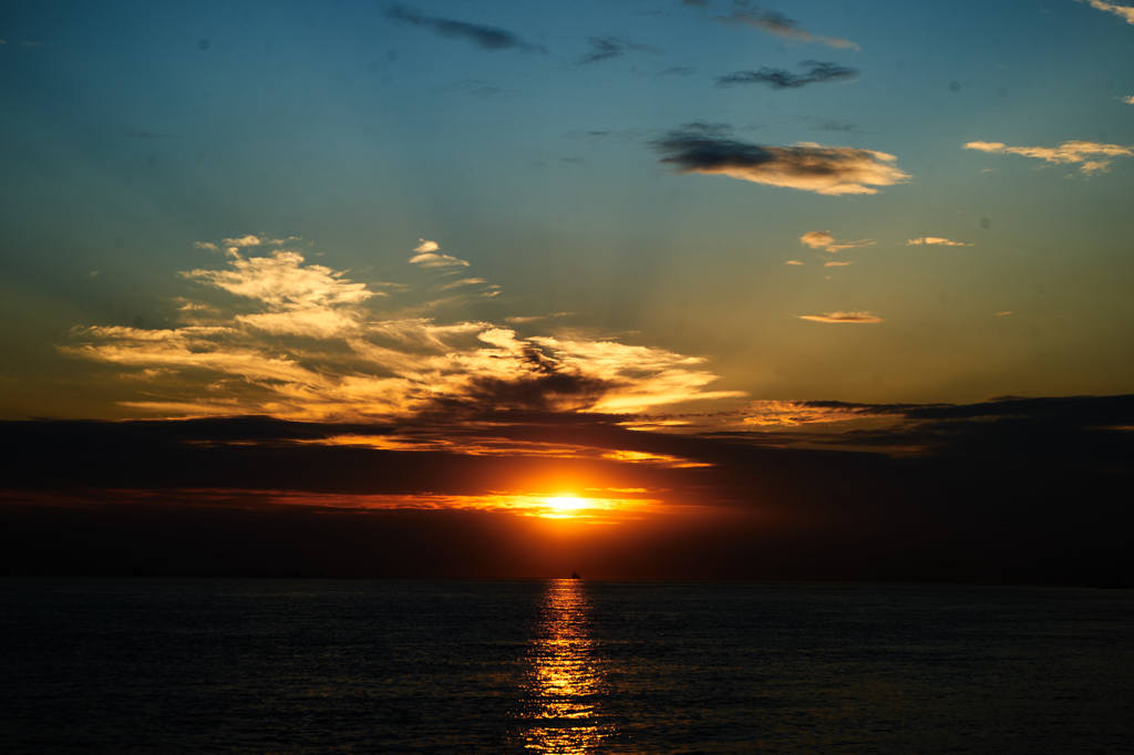 夕日