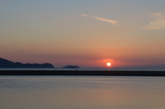 夕焼けを走る^^