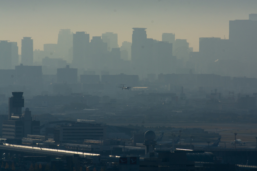 朝の空港