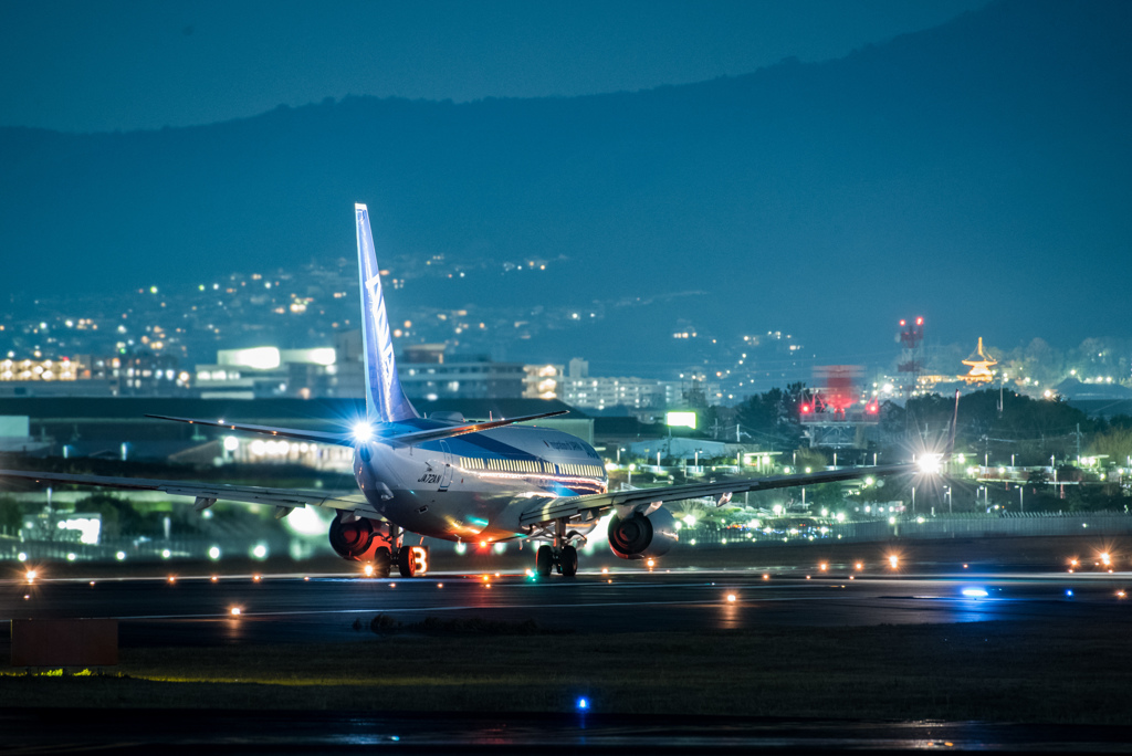 夜の出発便^^　「boeing 737-800 」