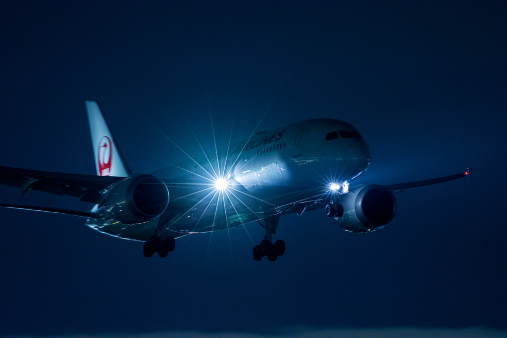 今宵の出会いに^^　「JAL　Boeing787」