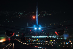 夜の輝き　「Boeing 787 Dreamliner」