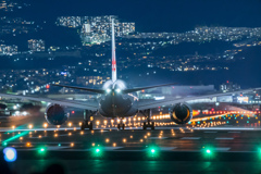 夜の出発便　 「Boeing 787-8 Dreamliner」