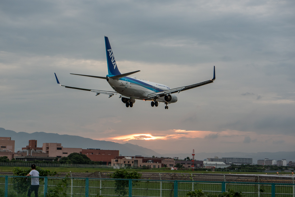 わずかな夕日。。