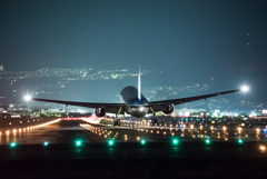 B777の到着