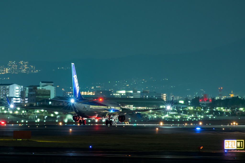 夜の出発便