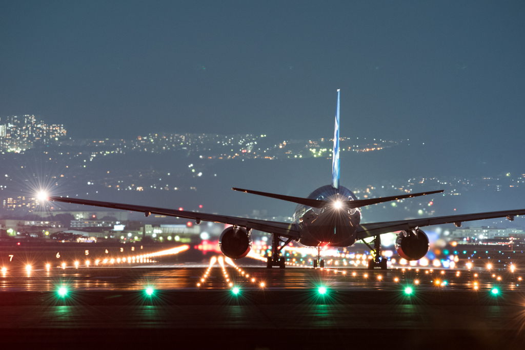 夜の出発便