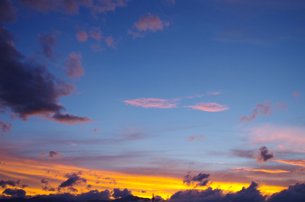 夕暮れ