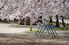 春の校庭