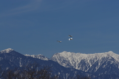 安曇野の空へ