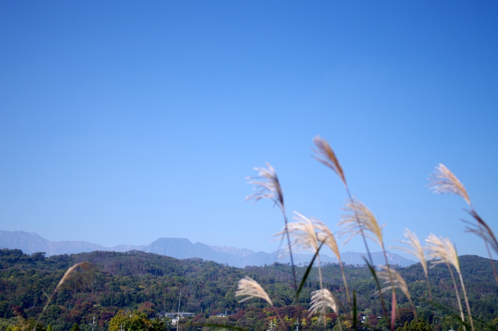 遊歩道から_有明山