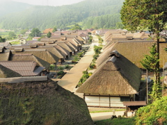朝の大内宿