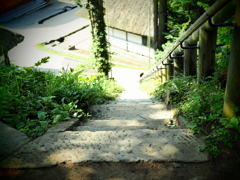 大内宿の石段