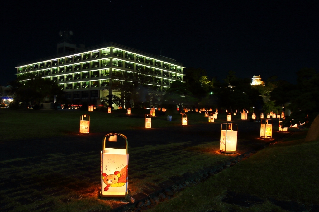 県庁と城と行灯と…