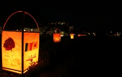松江 学園水燈路