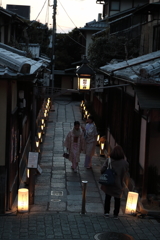 京の夕暮れ