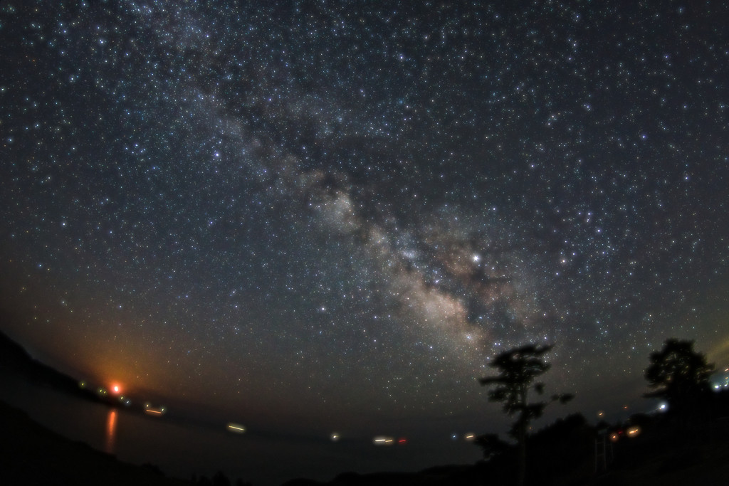 天の川と月の出（２）