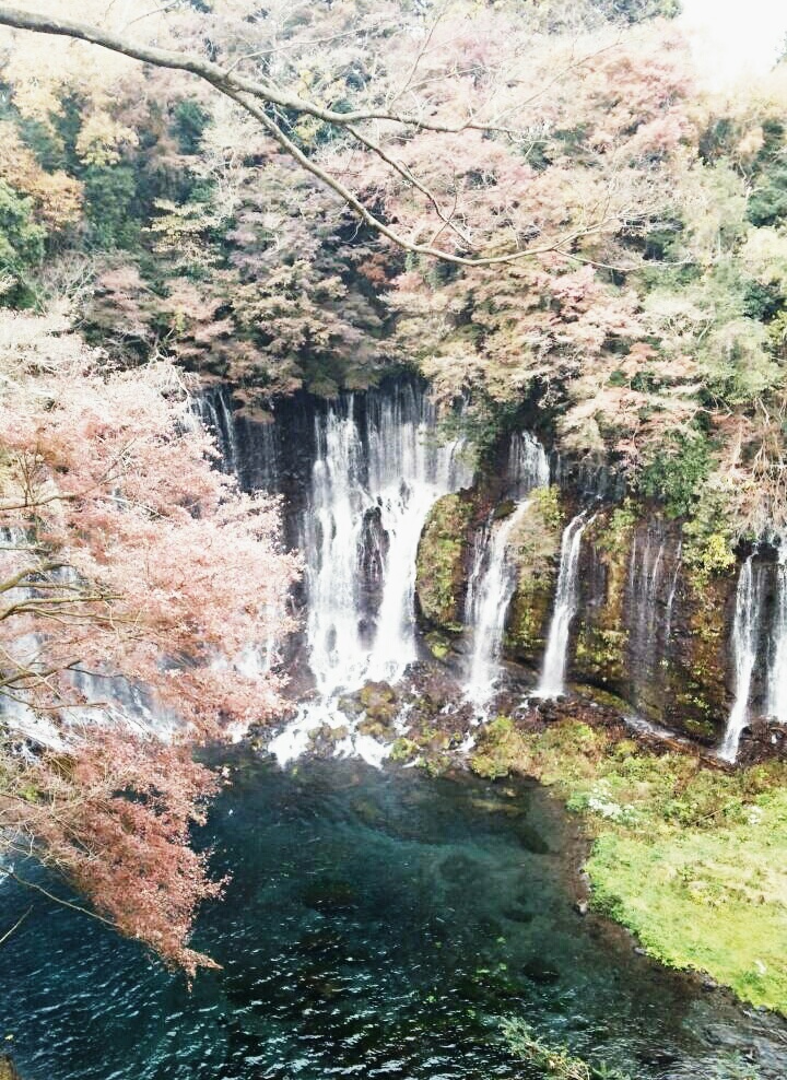 滝で
