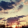 夕焼け見ながら