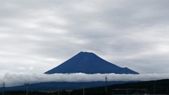 曇り、富士山