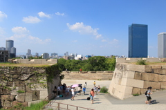 大阪城からの大阪の街並み
