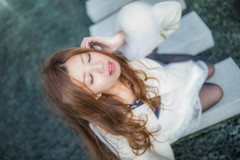 水の上に座る
