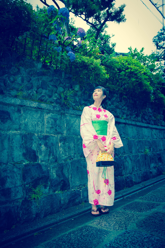 花を見上げた
