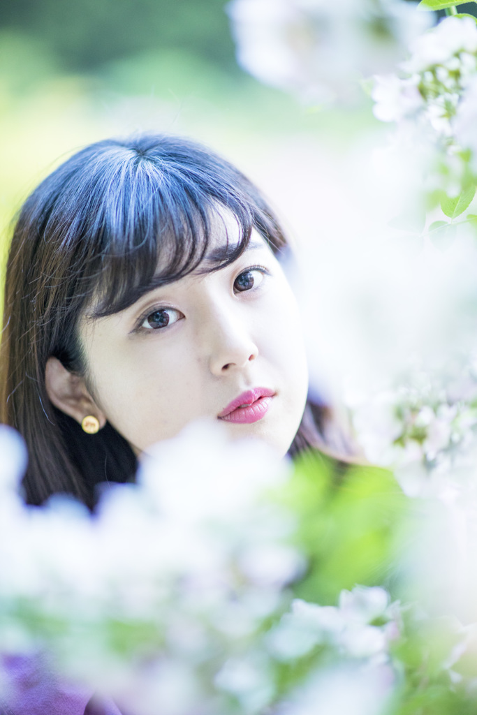 「スナップフォト2018 no.5 : らんらんと、お花」4