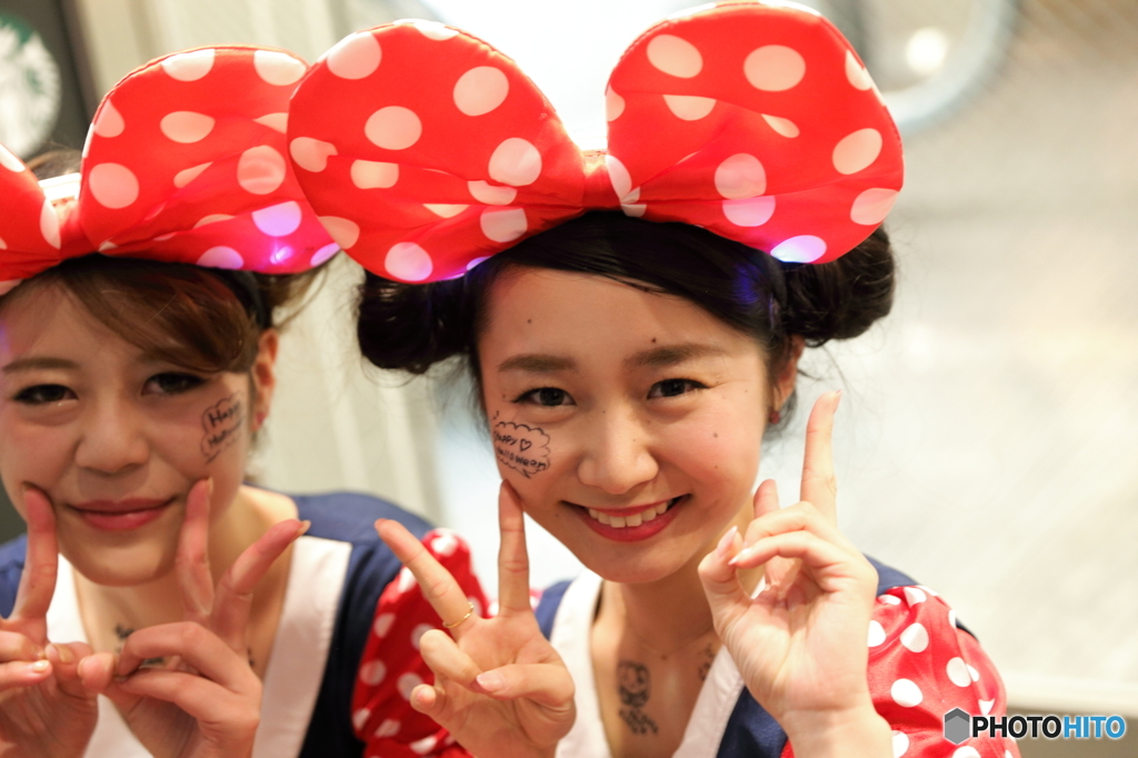 ミッキーマウスちゃん（ハロウィンコスプレ）