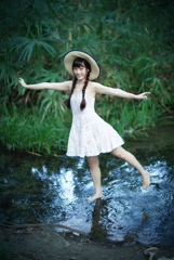 水を舞い踊る